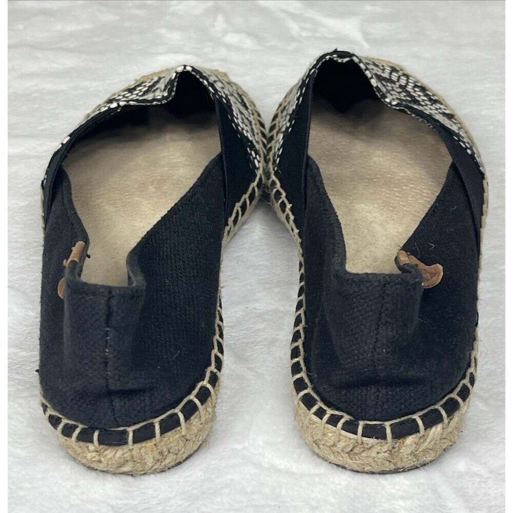 Sperry Women's Espadrille Flat Slip On Shoe Black Tan Size 7 - Picture 5 of 7